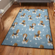 Cat Paws Washable Beagle Paw Dog Bone Area Rectangle Rugs Carpet Living Room Bedroom