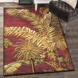 Tropical Plants Tropical Tree Area Rectangle Rugs Carpet Living Room Bedroom