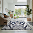 Large Chevron Striped Area Rectangle Rugs Carpet Living Room Bedroom