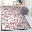 Toile De Jouy Playroom Rug Classic Toile Area Rectangle Rugs Carpet Living Room Bedroom
