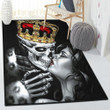 Skeleton Cool Rugs Skull And Beauty Area Rectangle Rugs Carpet Living Room Bedroom