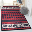 Merry Christmas Large Christmas Black Bear Area Rectangle Rugs Carpet Living Room Bedroom
