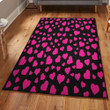 Valentine'S Day Bedroom Rugs Heart Area Rectangle Rugs Carpet Living Room Bedroom