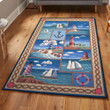 Ocean Carpets Sailboat And Lighthouse Beach Area Rectangle Rugs Carpet Living Room Bedroom