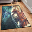 Mythical Creature Modern Dragon Area Rectangle Rugs Carpet Living Room Bedroom