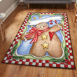 Merry Christmas Carpet Christmas Gingerbread Area Rectangle Rugs Carpet Living Room Bedroom