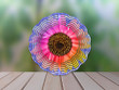 Sunflower Rainbow Wind Spinner For Yard And Garden, Outdoor Garden Yard Decoration, Garden Decor, Chime Art Gift