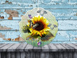 Sunflower With Butterflies Wind Spinner For Yard And Garden, Outdoor Garden Yard Decoration, Garden Decor, Chime Art Gift