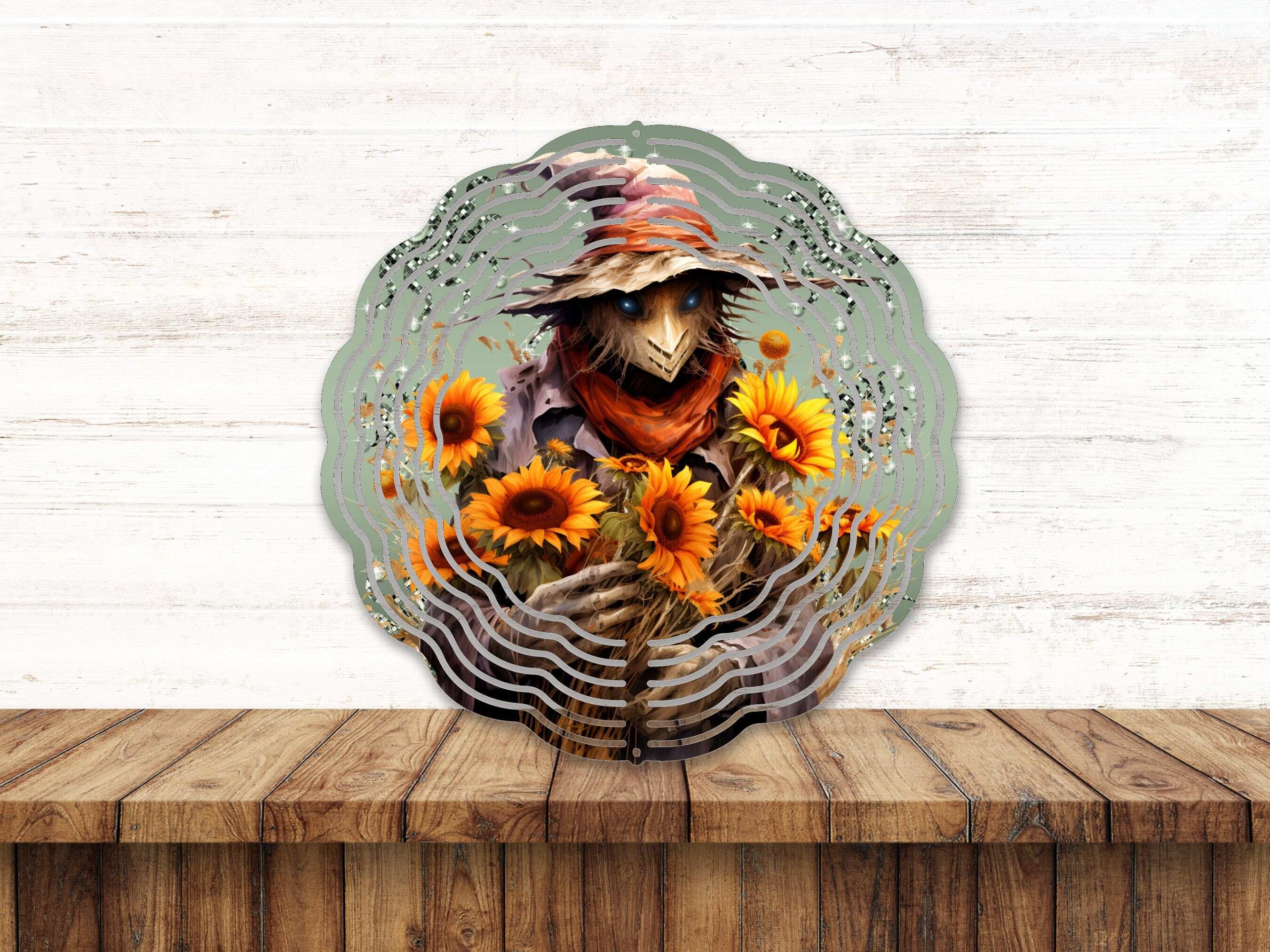 Scary Scarecrow Fall Wind Spinner For Yard And Garden, Outdoor Garden Yard Decoration, Garden Decor, Chime Art Gift