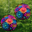 Rainbow Daisy Wind Spinner For Yard And Garden, Outdoor Garden Yard Decoration, Garden Decor, Chime Art Gift