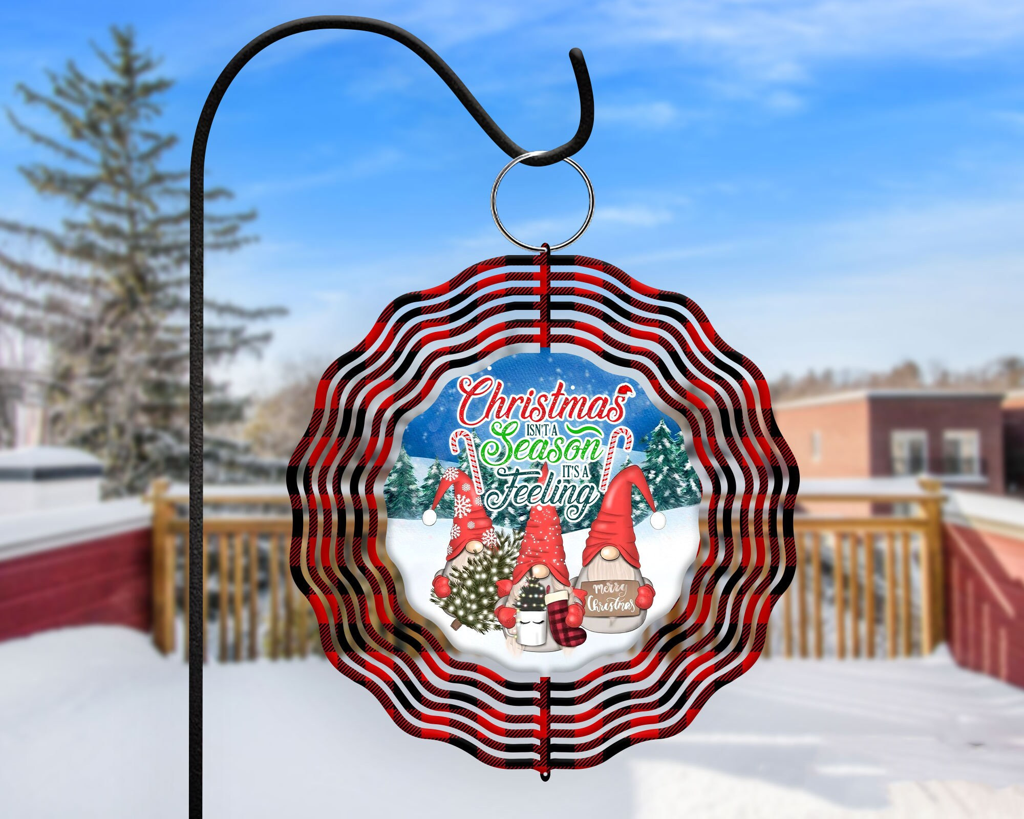Christmas Isn'T A Season Wind Spinner For Yard And Garden, Outdoor Garden Yard Decoration, Garden Decor, Chime Art Gift
