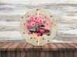 Pink Truck W/Flowers And Glitter Digital Download, Outdoor Garden Yard Decoration, Garden Decor, Chime Art Gift