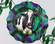 Halloween Holstein Cow Wind Spinner For Yard And Garden, Outdoor Garden Yard Decoration, Garden Decor, Chime Art Gift