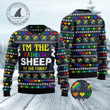 I Am The Rainbow Sheep Of Family Ugly Christmas Sweater For Men Women