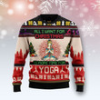 All I Want For Christmas Is More Time For Yoga  Ugly Christmas Sweater For Men Women