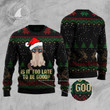 Is It Too Late To Be Good Cat Ugly Christmas Sweater For Men Women