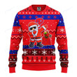 Philadelphia Phillies Dabbing Santa Claus Christmas Ugly Sweater