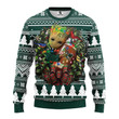 Michigan State Spartans Groot Hug Christmas Ugly Sweater