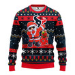 Houston Texans Dabbing Santa Claus Christmas Ugly Sweater