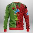 Detroit Lions Grinch & Scooby-Doo Christmas Ugly Sweater