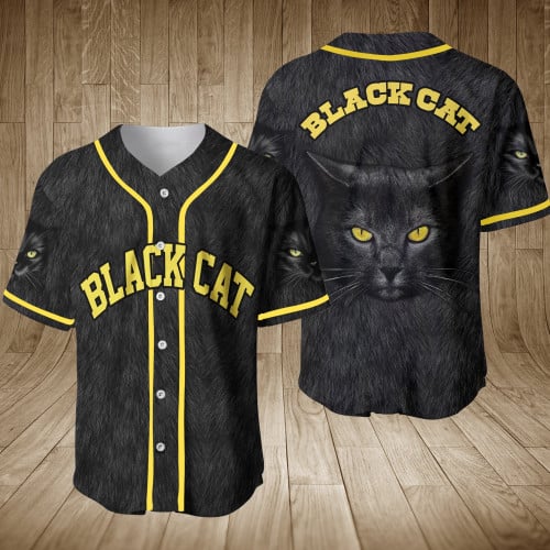 Black Cat Baseball Jersey