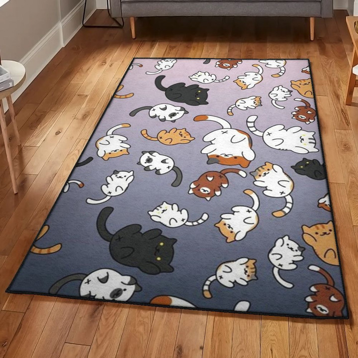 Kitty Carpet The Cute Cats Area Rectangle Rugs Carpet Living Room Bedroom