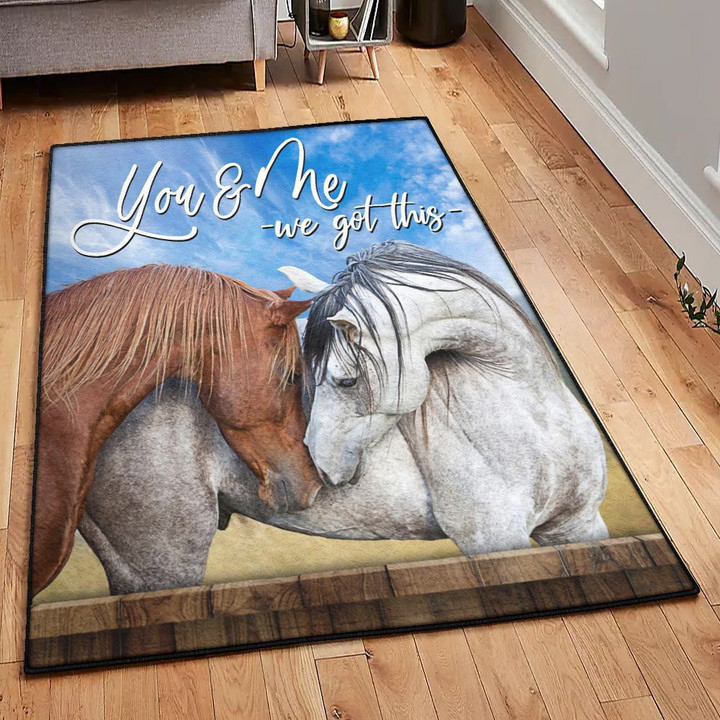 Horsing You And Me You Got This Horse Area Rectangle Rugs Carpet Living Room Bedroom