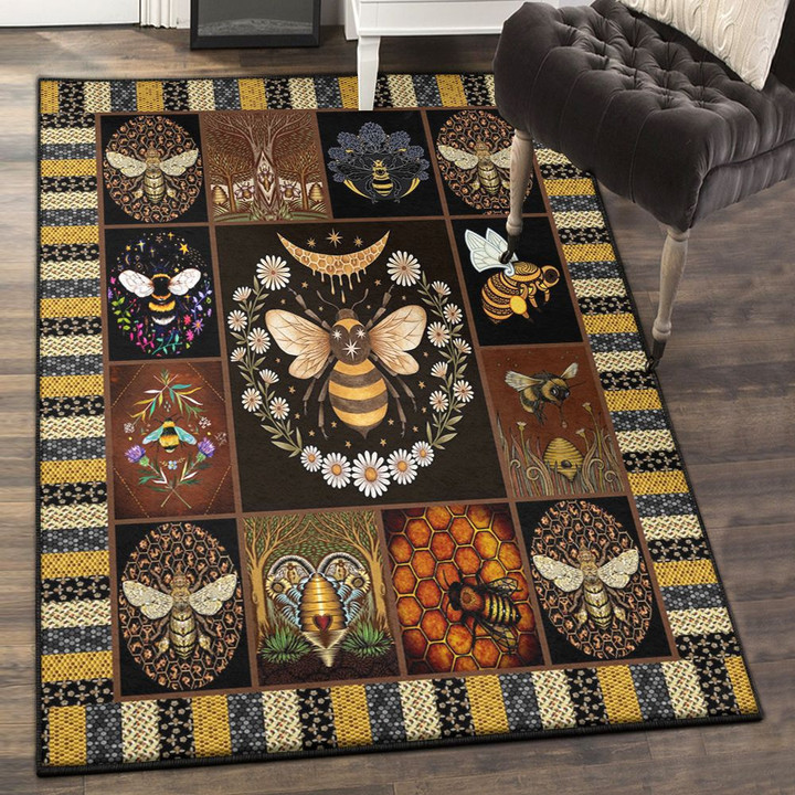 Queen Bee Bee Area Rectangle Rugs Carpet Living Room Bedroom