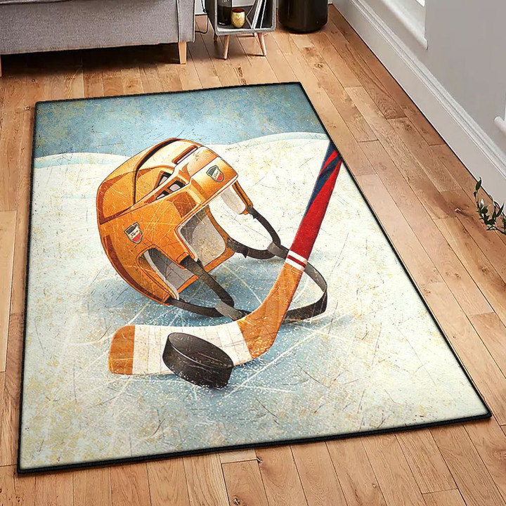 Ice Hockey Carpets Hockey Area Rectangle Rugs Carpet Living Room Bedroom