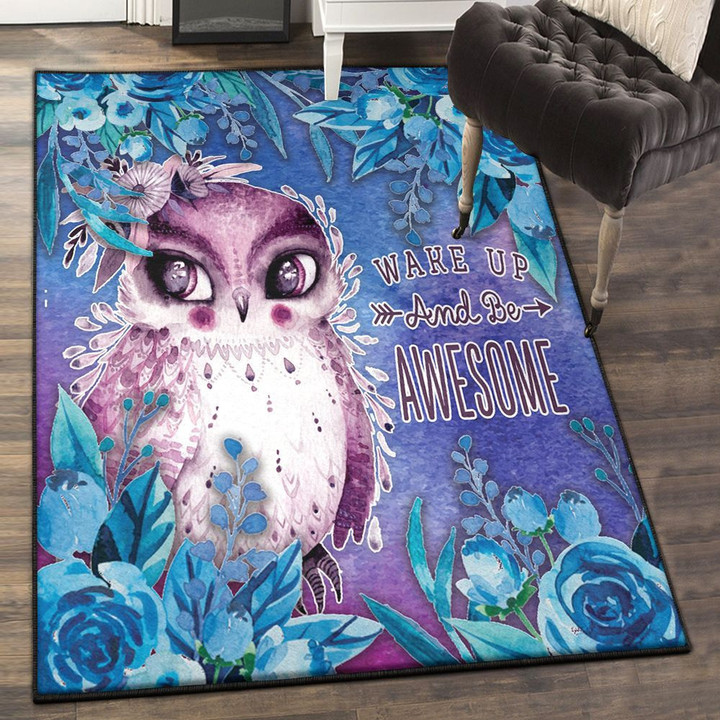 Owl Art Carpet Owl Area Rectangle Rugs Carpet Living Room Bedroom