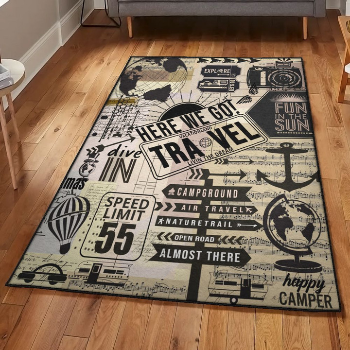 Travel Area Rectangle Rugs Carpet Living Room Bedroom