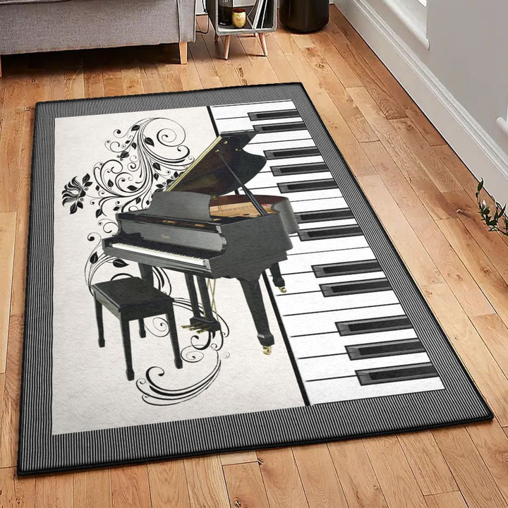 Pianist Piano Area Rectangle Rugs Carpet Living Room Bedroom