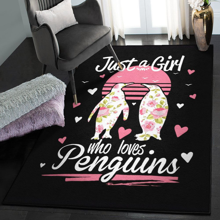 Penguin Washable Rugs Penguin Penguins Area Rectangle Rugs Carpet Living Room Bedroom
