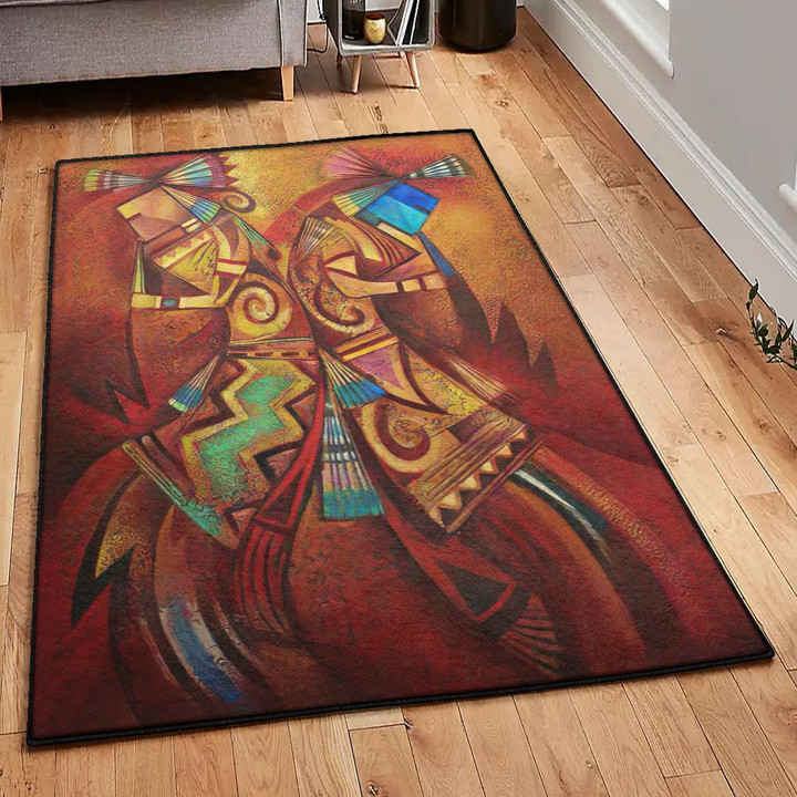 Usa Playroom Rug Red Native American Area Rectangle Rugs Carpet Living Room Bedroom