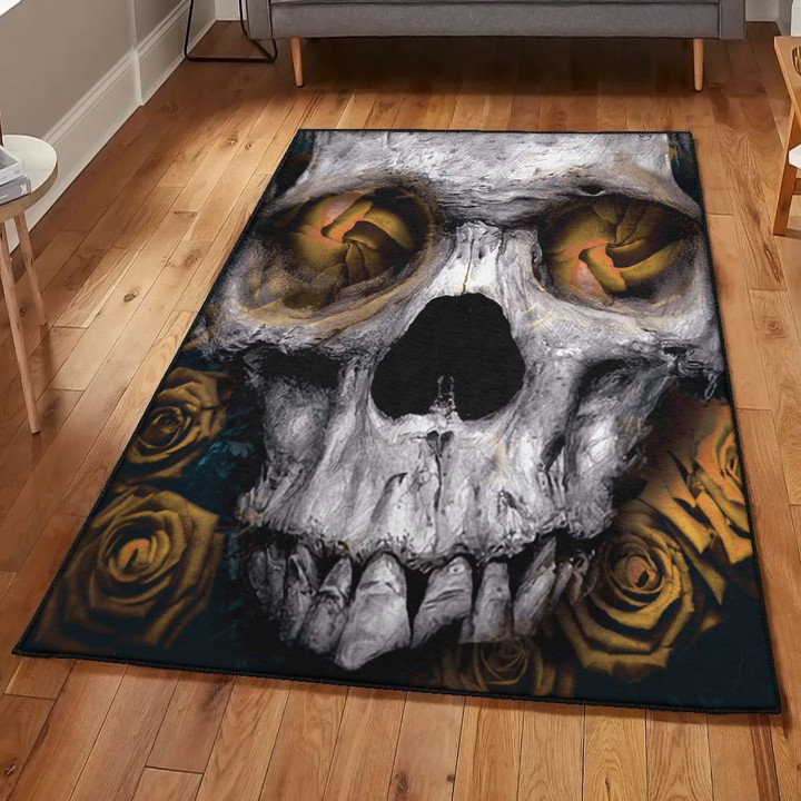 Skeleton Dining Room Rug Skull Area Rectangle Rugs Carpet Living Room Bedroom
