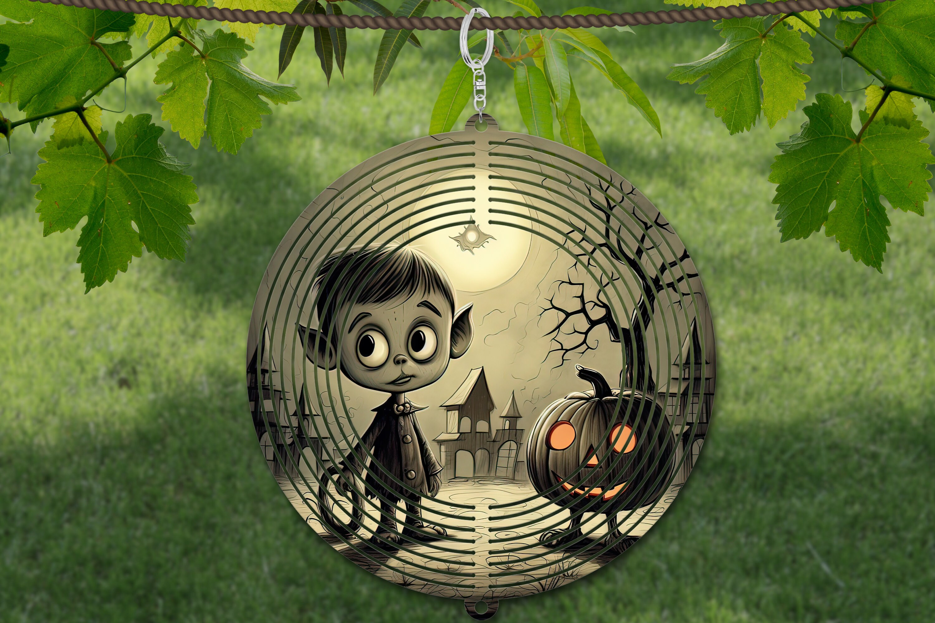 Monster Wind Spinner For Yard And Garden Halloween, Outdoor Garden Yard Decoration, Garden Decor, Chime Art Gift