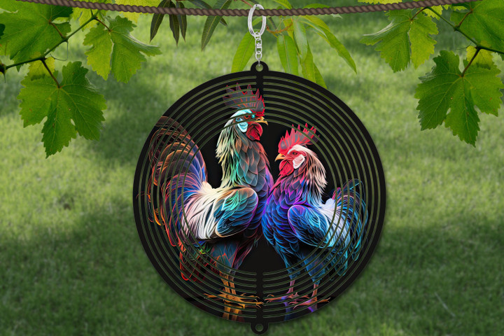 Rooster Wind Spinner For Yard And Garden, Outdoor Garden Yard Decoration, Garden Decor, Chime Art Gift