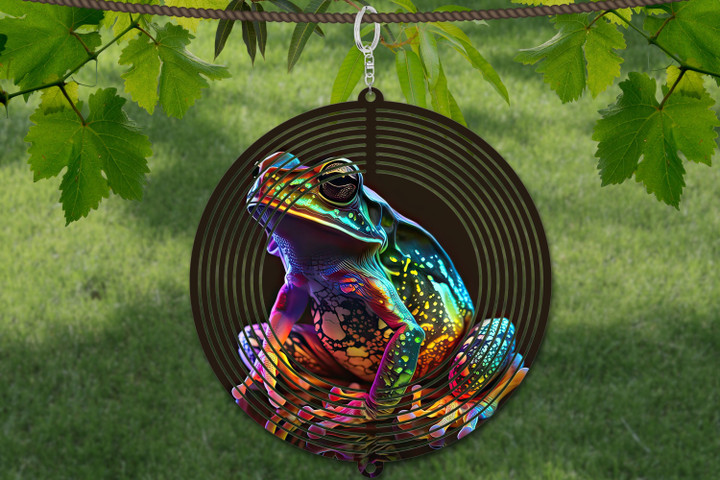 Frog Wind Spinner For Yard And Garden, Outdoor Garden Yard Decoration, Garden Decor, Chime Art Gift