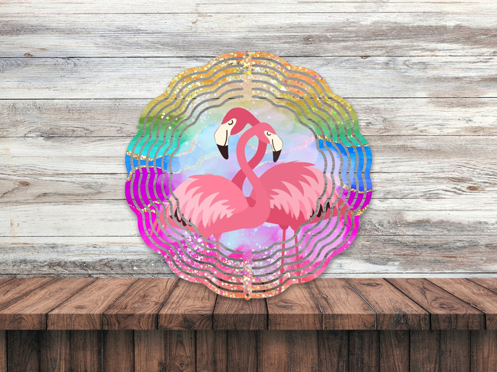 Flamingo Wind Spinner For Yard And Garden, Outdoor Garden Yard Decoration, Garden Decor, Chime Art Gift