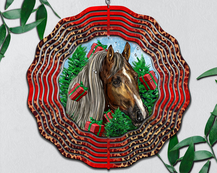Christmas Tennessee Horse Wind Spinner For Yard And Garden, Outdoor Garden Yard Decoration, Garden Decor, Chime Art Gift