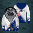 Australia Flag Kangaroo Fleece Zip Hoodie All Over Print