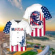 Donald Trump Baseball Jersey, Donald Trump Patriotic America Fourth Of July Jersey, 4th Of July Jersey, Maga Usa Baseball Jersey