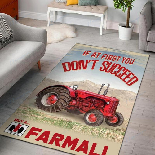 Farmall Area Rectangle Rug Carpet Vintage Home Decor Gift Idea Farmall Farmer 2