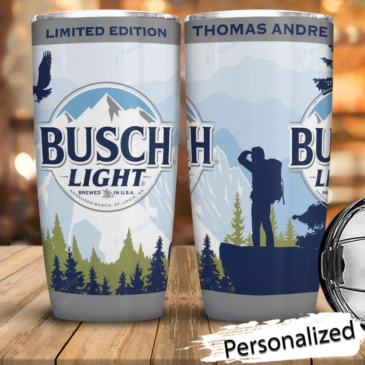Personalized Busch Light Hiking Tumbler Cup