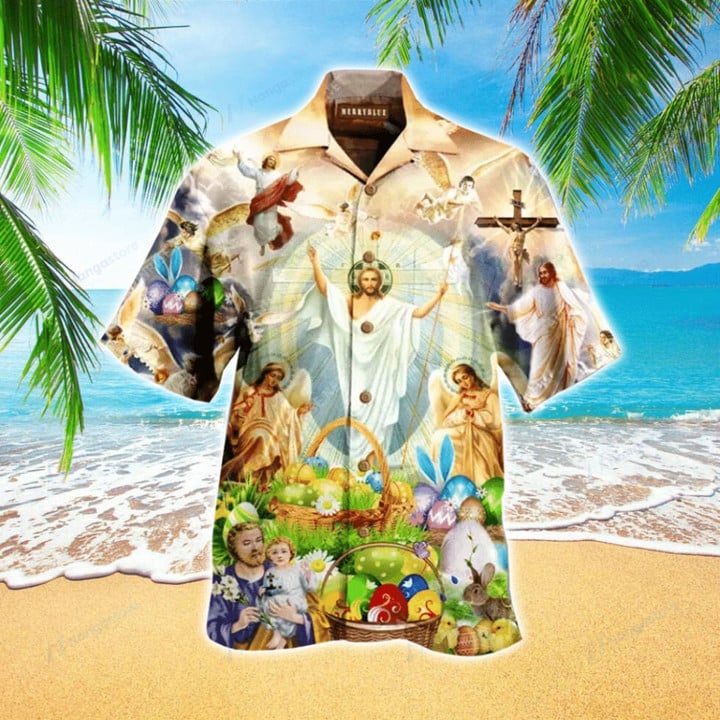Happy Easter Jesus Hawaiian Shirt
