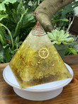 Extra Large Power Orgonite Pyramid stones POP002 can be used to support meditation, reduce electromagnetic waves, improve energy fields, and treat insomnia