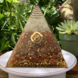Extra Large Power Orgonite Pyramid stones POP004 can be used to support meditation, reduce electromagnetic waves, improve energy fields, and treat insomnia