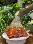 Extra Large Power Orgonite Pyramid stones POP005 can be used to support meditation, reduce electromagnetic waves, improve energy fields, and treat insomnia