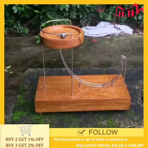 Marble Perpetual Motion Machine Toy Inertial Metal Creative Miniature Infinite Jumping Table Toy Home Decoration Kinetic Art