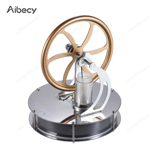 Aibecy Low Temperature Stirling Engine Motor Model Heat Steam Education DIY Model Toy Gift For Kids Craft Ornament Discovery Toy